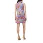Womens MSK Sleeveless Floral Half Zip Neck A-Line Dress - Coral - image 2