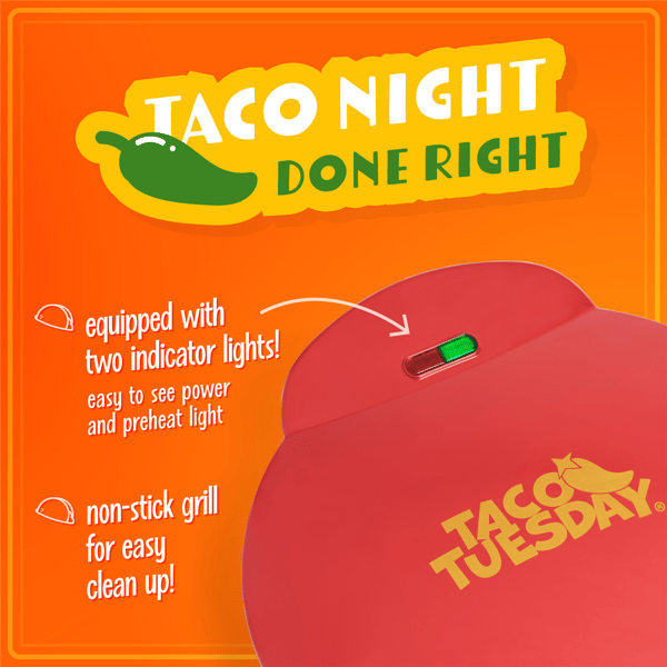 Nostalgia™ Taco Tuesday 10in. Electric Quesadilla Maker