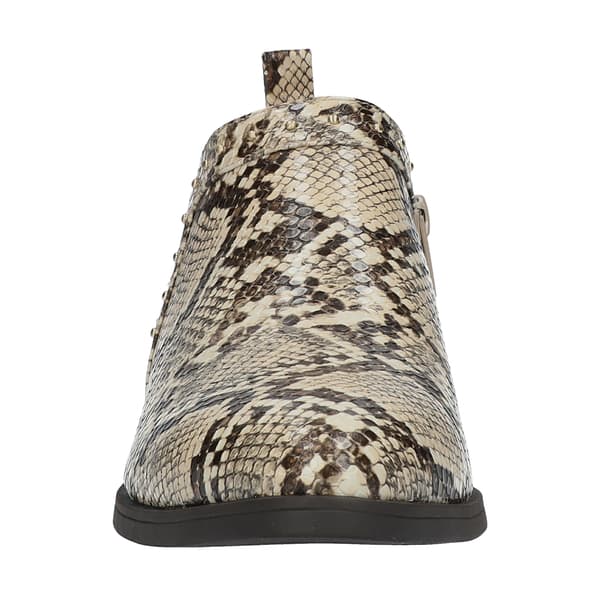 Womens Bella Vita Lorraine Stud Detail Snake Ankle Boots