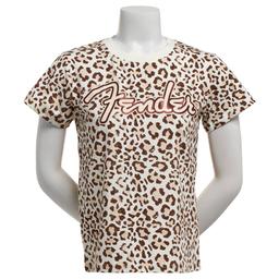 Juniors C-Life Glitter Fender Leopard Boyfriend Tee