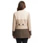 Womens d.e.t.a.i.l.s Faux Wool Color Block Coat - image 3