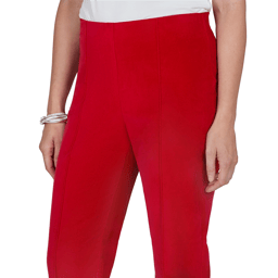 Womens Ruby Rd. Mysterious Romance Solid Pull On Pants