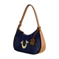 True Religion Metal Horseshoe Denim Hobo Bag - image 3
