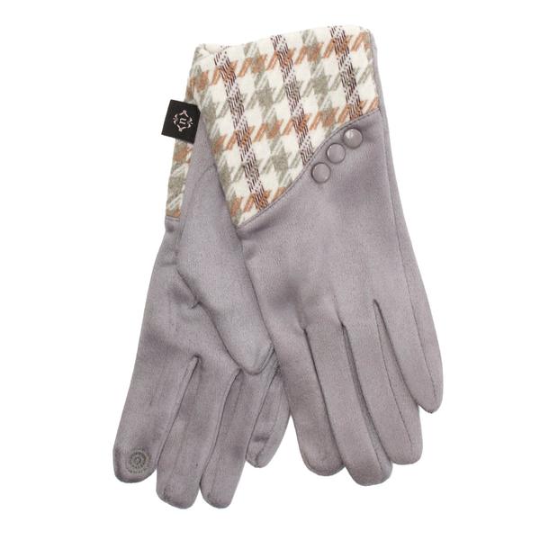 Womens Nanette Lepore Houndstooth Gloves - image 