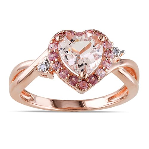 Gemstone Classics(tm) Silver 1 1/3ctw. Morganite Ring - image 