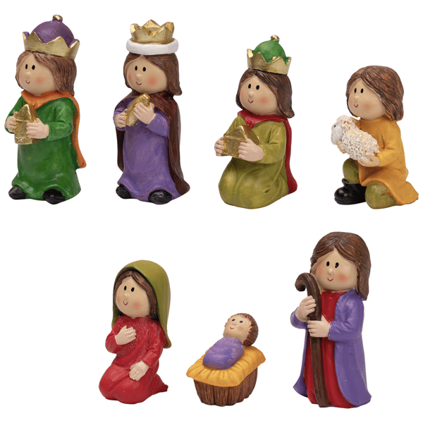 Northlight 7pc. Mini Children''s Nativity Christmas Set