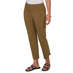 Womens Emaline La Vita Costiera Solid Pull On Straight Leg Pants