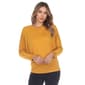 Womens White Mark Long Sleeve Banded Dolman Tunic - image 1