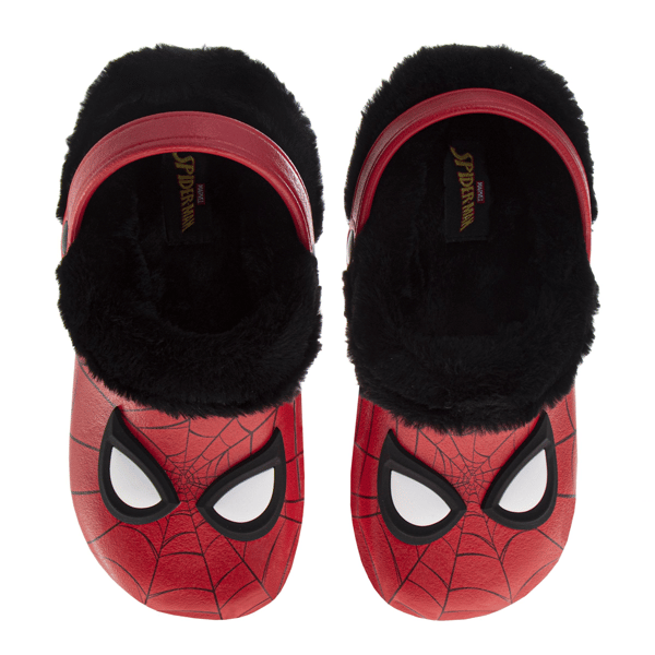 Big Boys Marvel™ Avengers Spider-Man Fuzzy Fleece Lined Clogs - image 