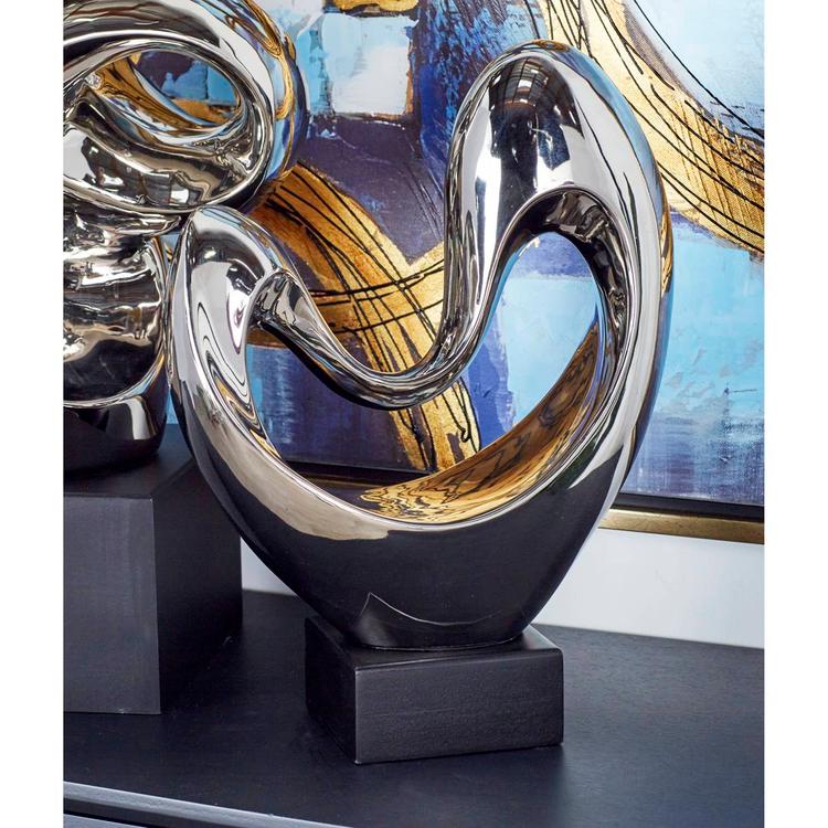 9th & Pike® Modern Porcelain Abstract Sculpture