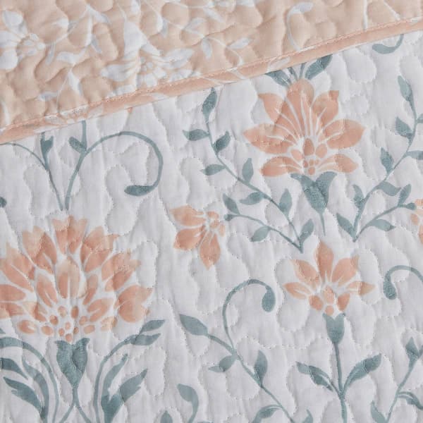 Cedar Court Jasper Cotton Floral Reversible Quilt Set