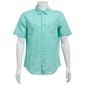 Mens Chaps Short Sleeve Solid Button Down Chambray Shirt - image 1