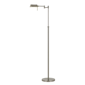 HomeRoots 61 Nickel Metal Adjustable Swing Arm Floor Lamp With - image 1