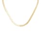 18in. Vermeil Sterling Silver Herringbone Chain Necklace - image 1