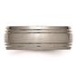Mens Endless Affection&#8482; 8mm Grooved Satin Edge Wedding Band - image 3