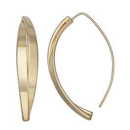 Napier Gold-Tone Smooth Double Threader Post Earrings
