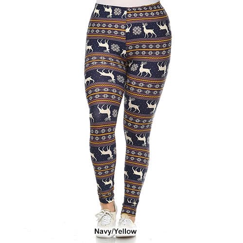 Plus Size White Mark Leggings