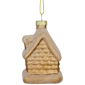 Northlight Snowy Country Cabin Glass Christmas Hanging Ornament - image 5