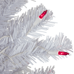 Northlight 6.5ft. Pre-Lit Slim Geneva White Spruce Christmas Tree