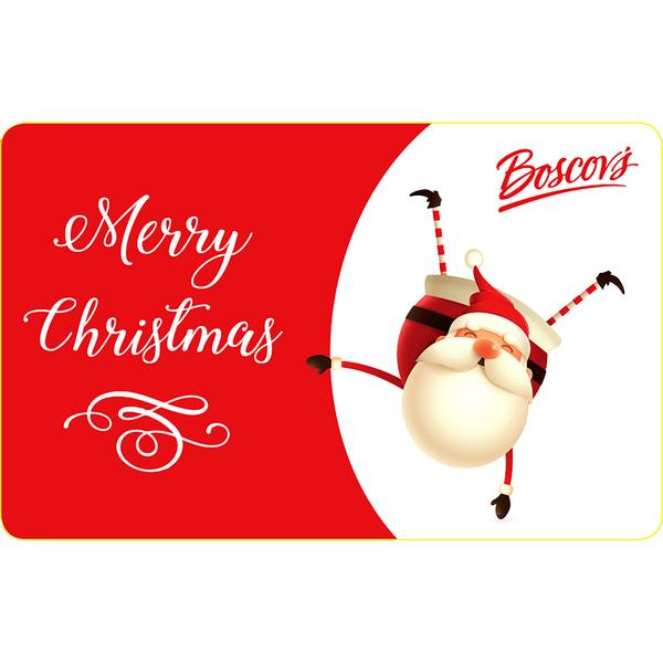 Boscov's Merry Christmas Santa Gift Card - image 