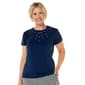 Womens Morning Sun Americana Studded Embellishment Tee - image 1