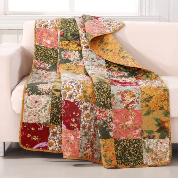 Greenland Home Fashions(tm) Antique Chic Reversible Quilted Throw