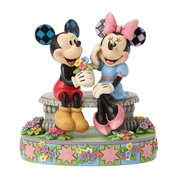Jim Shore Disney Traditions Mickey & Minnie Spring Figurine