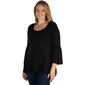 Plus Size 24/7 Comfort Apparel Flared Long Bell Sleeve Tunic - image 3