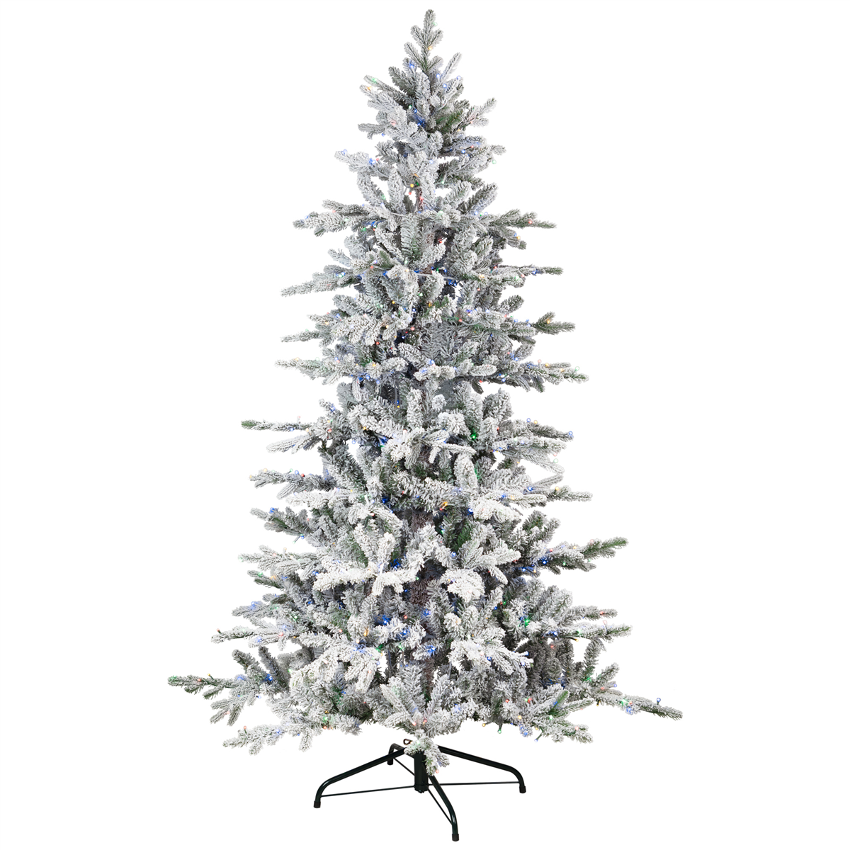Northlight Real Touch™ 6ft. Pre-Lit Flocked Pine Christmas Tree