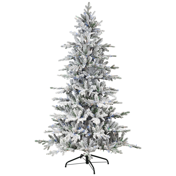 Northlight Real Touch™ 6ft. Pre-Lit Flocked Pine Christmas Tree