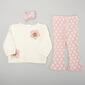 Baby Girl &#40;12-24M&#41; Little Lass&#40;R&#41; Daisy Applique Top & Flare Pants - image 1