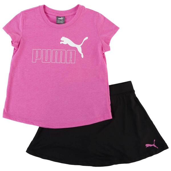 Girls &#40;7-16&#41; Puma&#40;R&#41; 2pc. Short Sleeve Jersey Tee & Skirt Set - image 