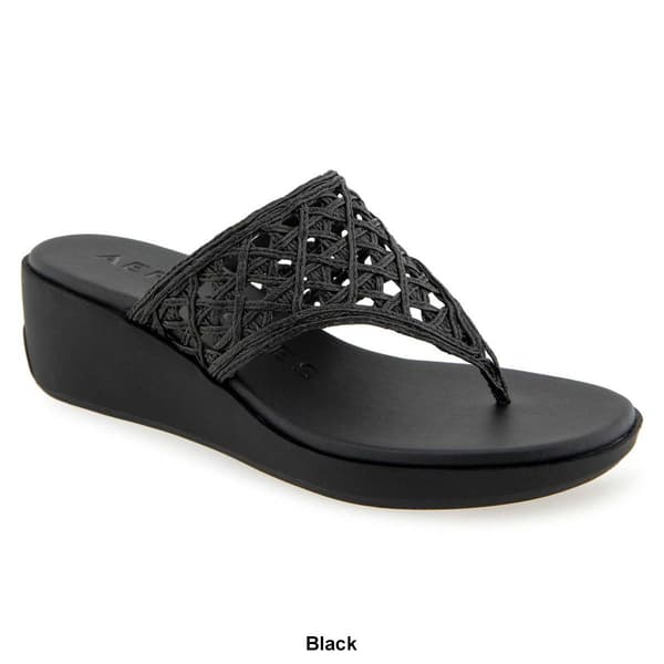 Womens Aerosoles Ivie Wedge Thong Sandals