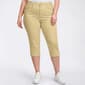 Plus Size Tailormade 5 Pocket Solid Capri Pants - image 1