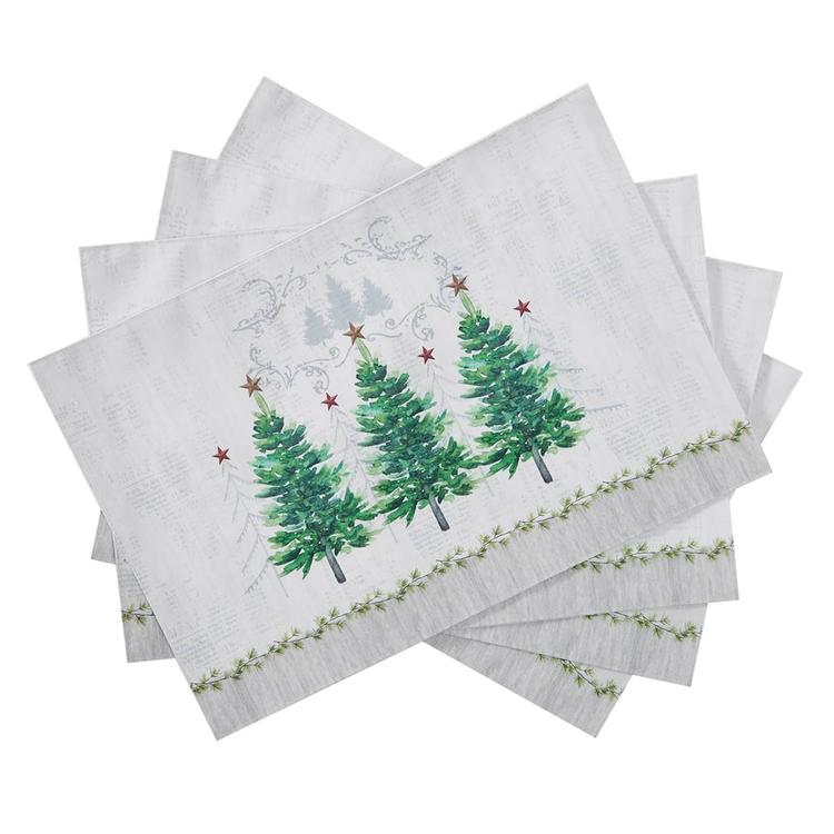 Avanti Trees Holiday Placemat - Set of 4