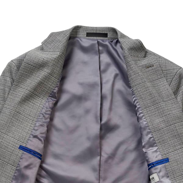 Mens Kenneth Cole&#174; Reaction&#8482; Plaid Slim Fit Suit Jacket - Grey