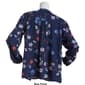 Womens Erika Laura Long Sleeve Smocked Yoke Top - image 2