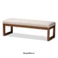 Baxton Studio Caramay Wood Bench - image 4