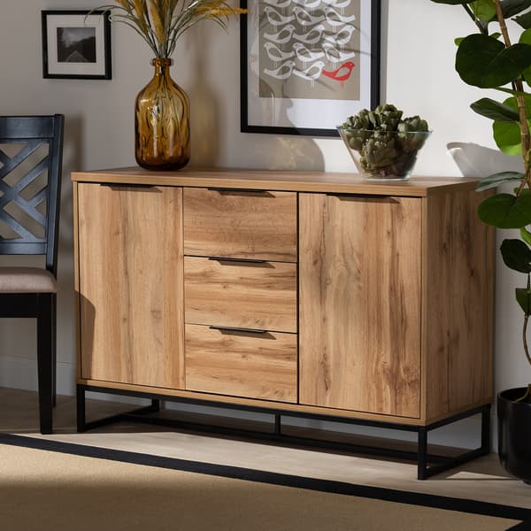 Baxton Studio Reid Modern 2 Drawer Sideboard Buffet