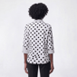 Womens Emily Daniels 3/4 Roll Tab Sleeve Mixed Dot Blouse - image 2