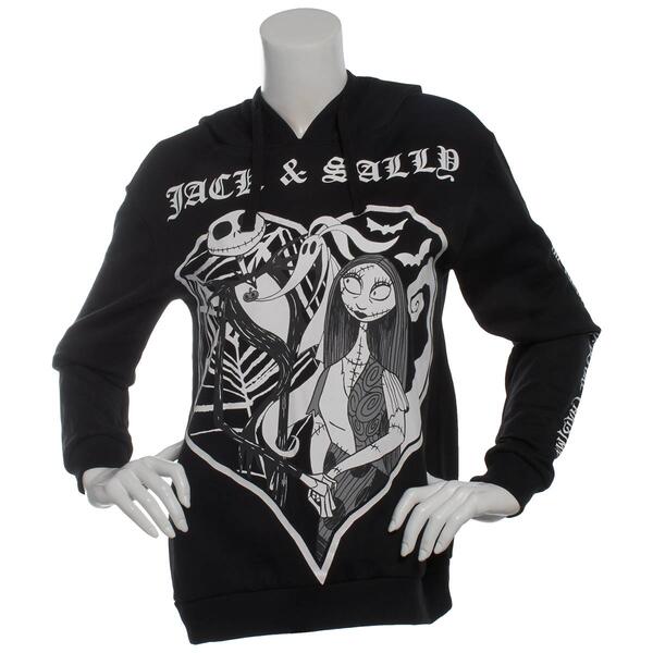 Juniors Freeze Jack Sally Glitter Pullover Hoodie - image 