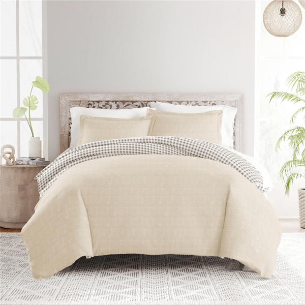 Soft Essentials Ultra Soft Gingham Reversible Duvet Cover Set