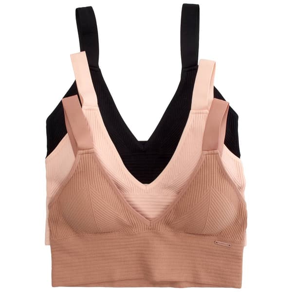 Womens Danskin 3pk. Seamless Bralette Bras - DS6999-3PKE - image 