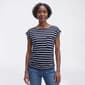Petite Preswick & Moore Stripe Side Ruching Tee - image 1