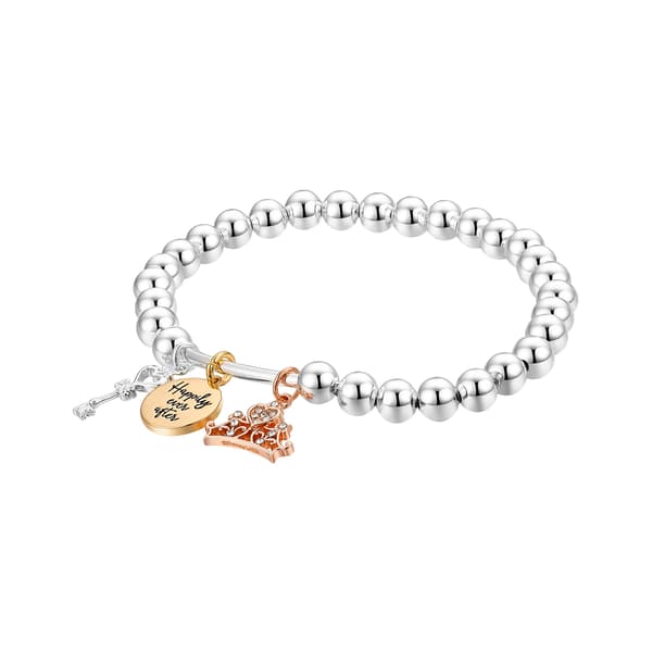 Shine Disney Princess Happily Ever After Charm Stretch Bracelet