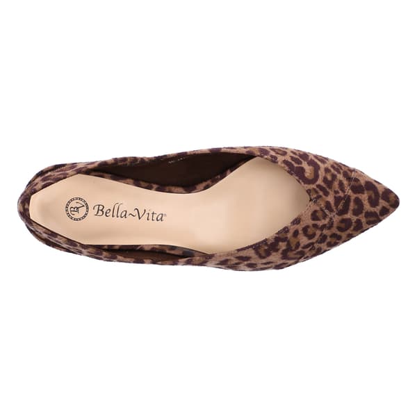 Womens Bella Vita Milla Leopard Slingback Flats
