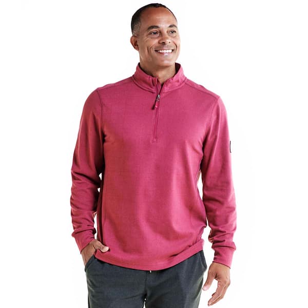 Mens Avalanche(R) Long Sleeve Solid 1/4 Zip Sweatshirt - image 