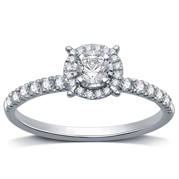 Nova Star(R) 10kt. 1/2ctw. Lab Grown Diamond Bridal Ring - image 