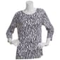 Womens Emily Daniels 3/4 Sleeve Abstract Tee - image 1