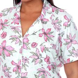 Plus Size White Mark 2pc. Floral Leopard Pajama Set